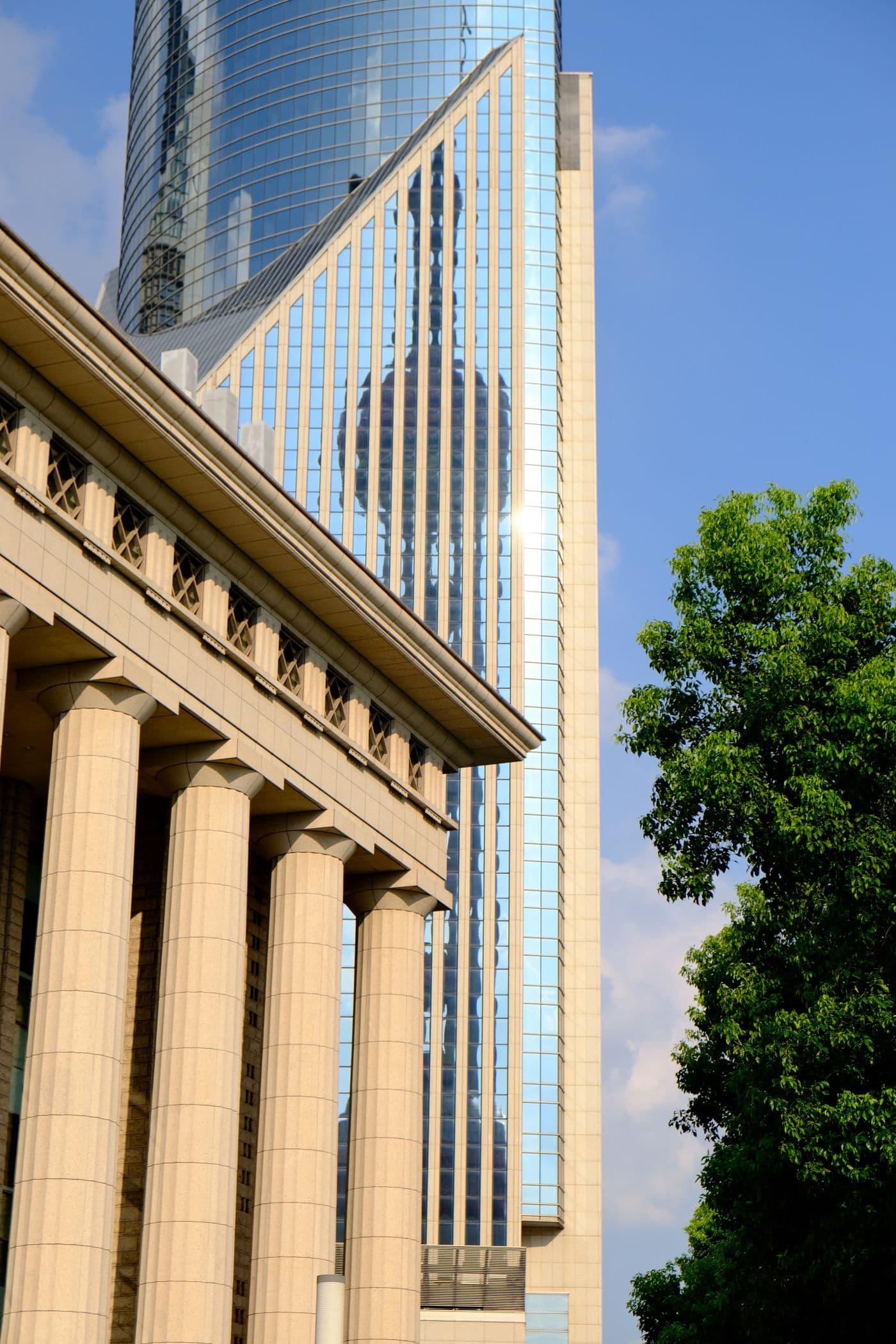 Modern towers of Shanghai's financial district