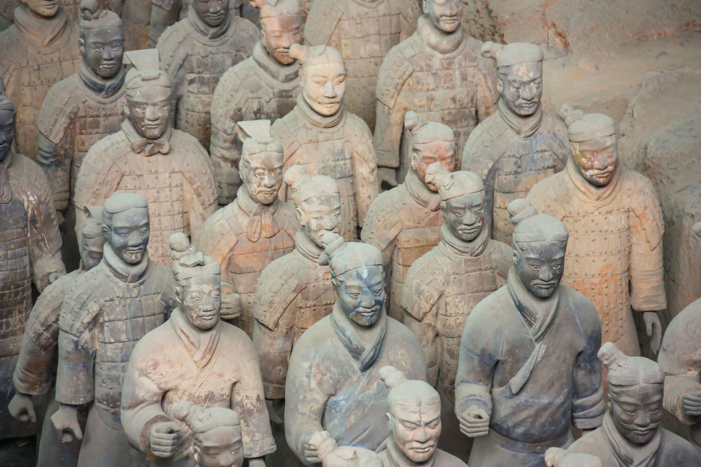 Terracotta Army warriors in Xi'an